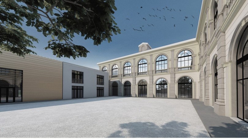 Ecco come sarà la palestra
Cova-Adaglio: collegata al corpo di fabbrica e alle aule